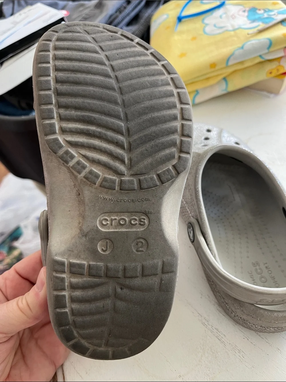 CROCS kids silver